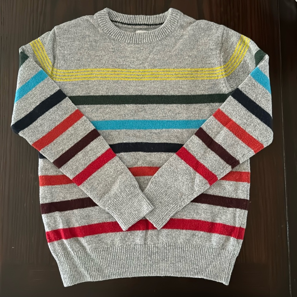 Gap Kids Round Neck Striped Sweater Size Medium Regular Boys